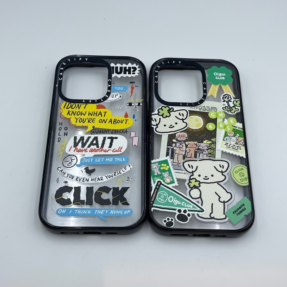 lot of 2 Casetify danny sangra bear iPhone 14 Pro phone case